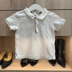 Burberry Kids White Polo Shirt. Size 24months.